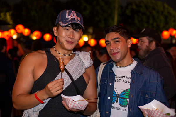 Mama's Nightmarket Attendees and Food